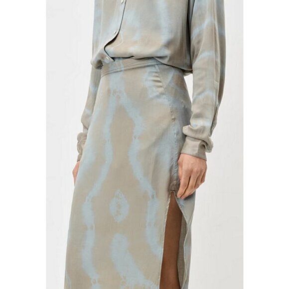 💕JOHN ELLIOTT💕 Slip Skirt Midi Slim Fit ~ Thyme x Cement 0 XS NWT *FLAWED* - Picture 9 of 16